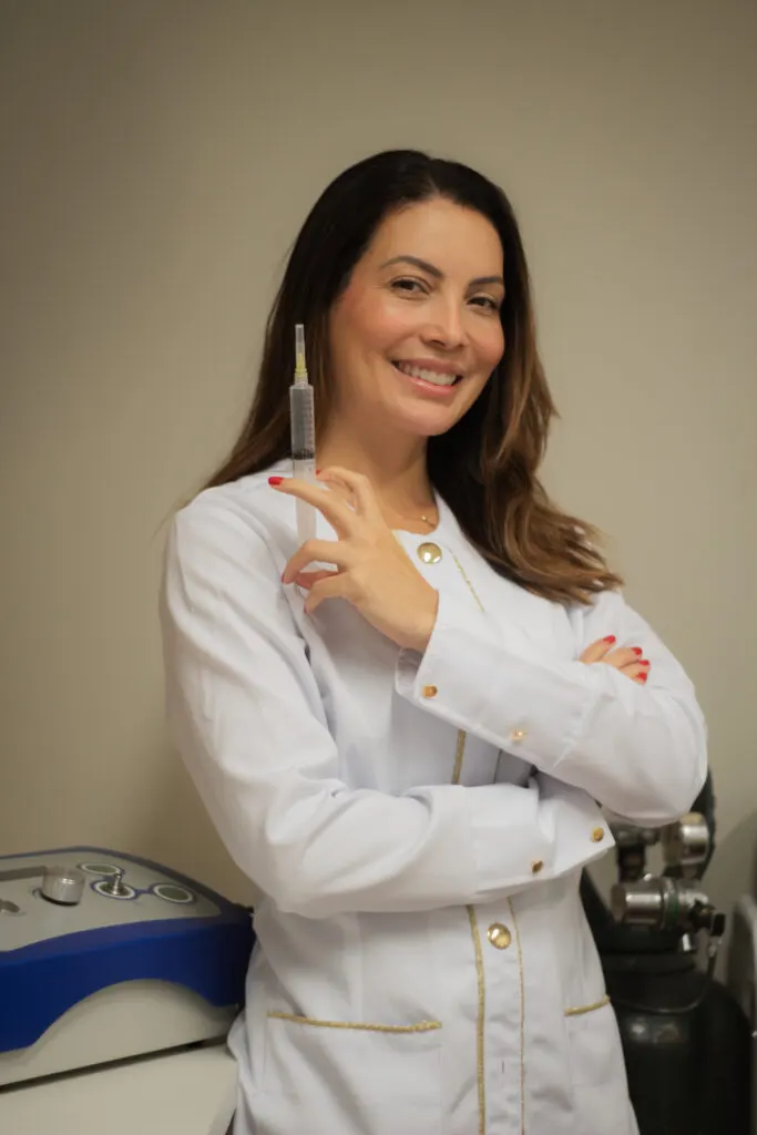 Aplicação de ozonioterapia na clínica