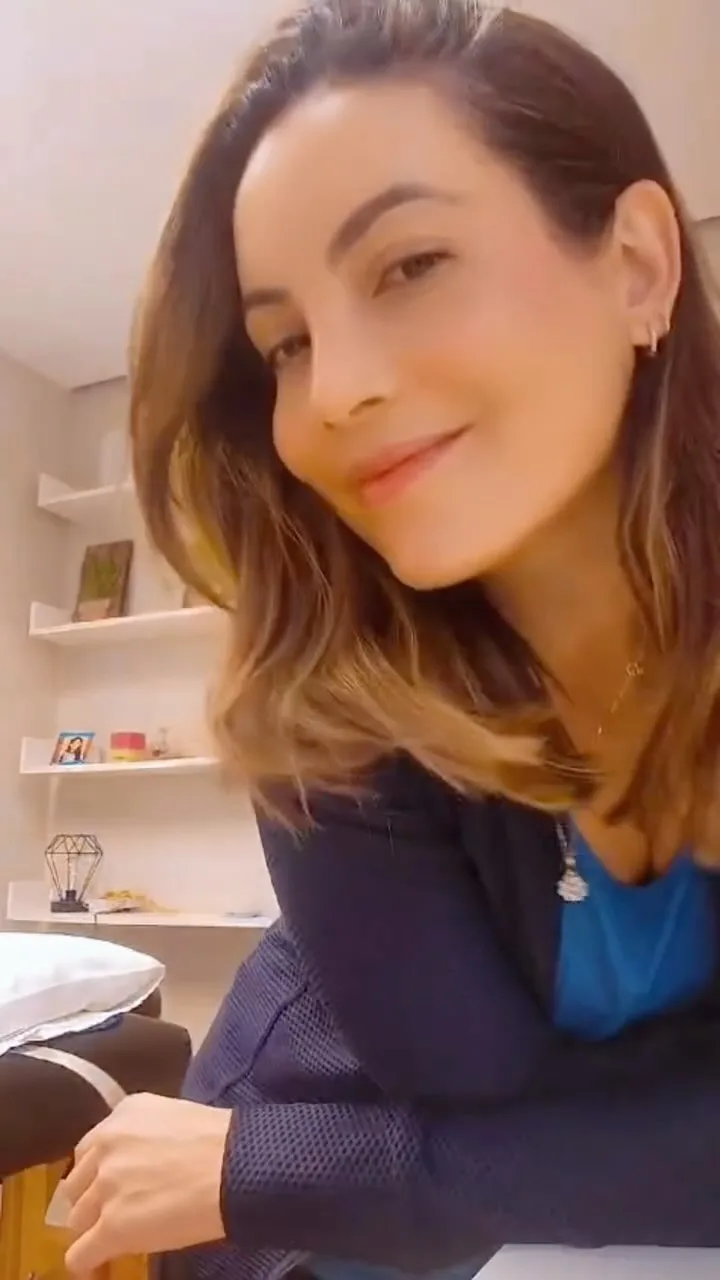 Paula Valério, fisioterapeuta, na clínica